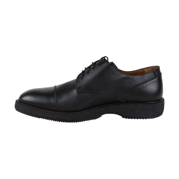 Aquatalia Pierce Calf Mens Black Made In Italy Waterproof Cap Toe Oxfords Shoes Online Sale - Image 2