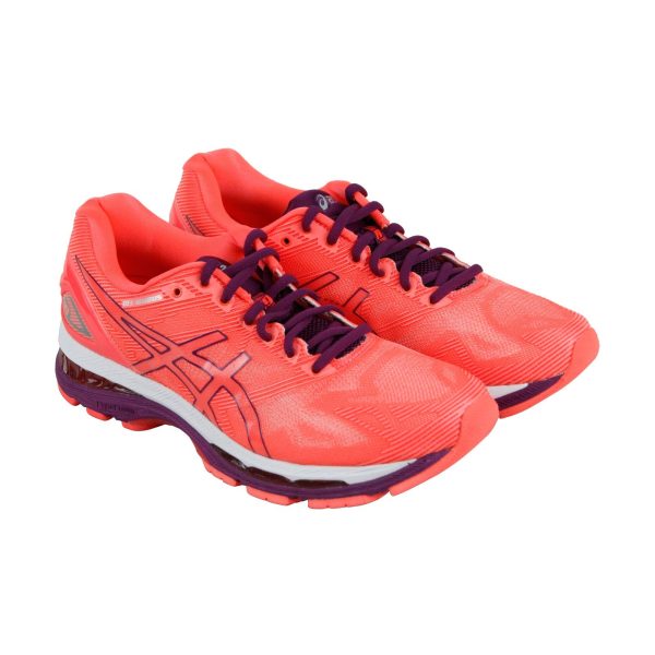 Asics Gel Nimbus 19 T750N-0632 Womens Orange Low Top Athletic Running Shoes Cheap