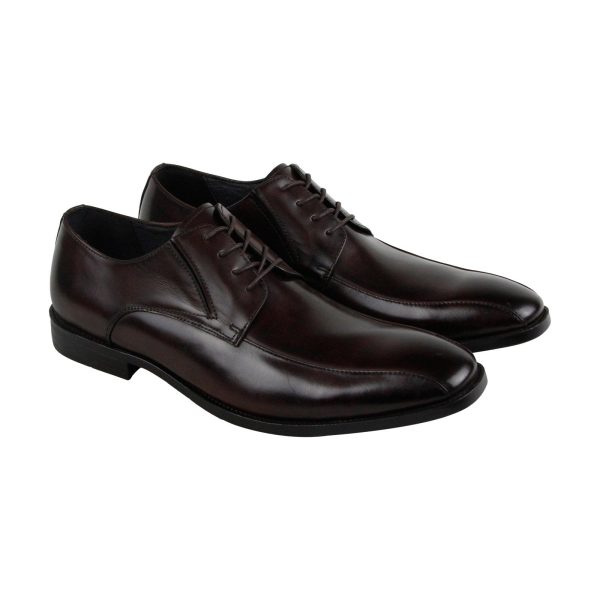 Kenneth Cole New York Extra Ticket KMS7LE003 Mens Brown Plain Toe Oxfords Shoes For Cheap
