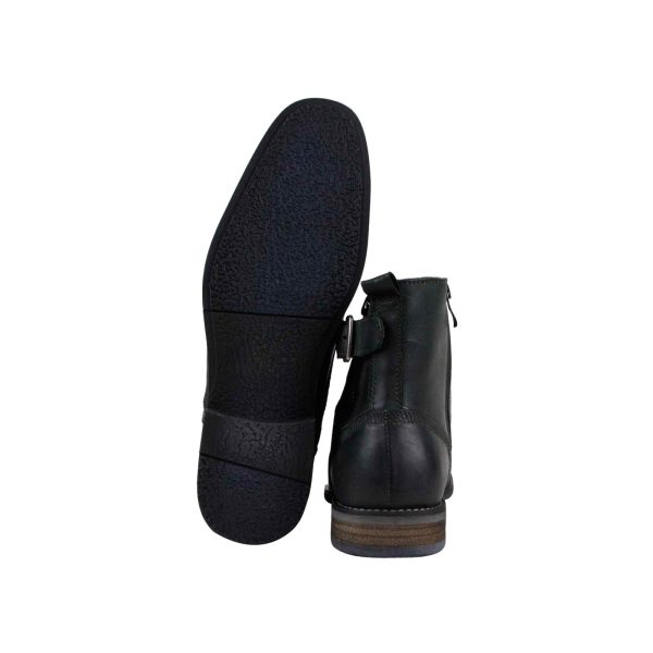 Steve Madden Reflected Mens Black Leather Lace Up Casual Dress Boots For Sale - Image 3