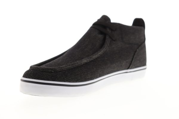 Lugz Strider Denim MSTRIDC-060 Mens Black Canvas Lifestyle Sneakers Shoes Online Sale - Image 4