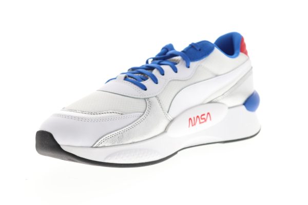 Puma RS 9.8 Space Agency 37250901 Mens White Mesh Low Top Lace Up Sneakers Shoes Sale - Image 4
