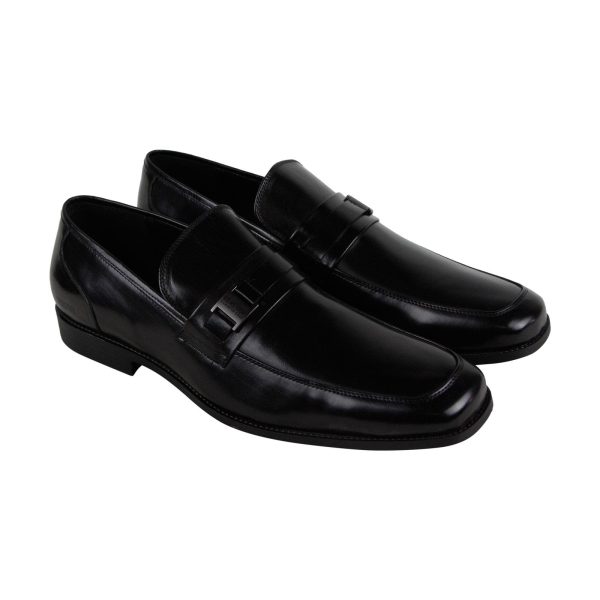 Kenneth Cole Reaction Bottom S Up SMF5BU001 Mens Black Penny Loafers Shoes Online Sale