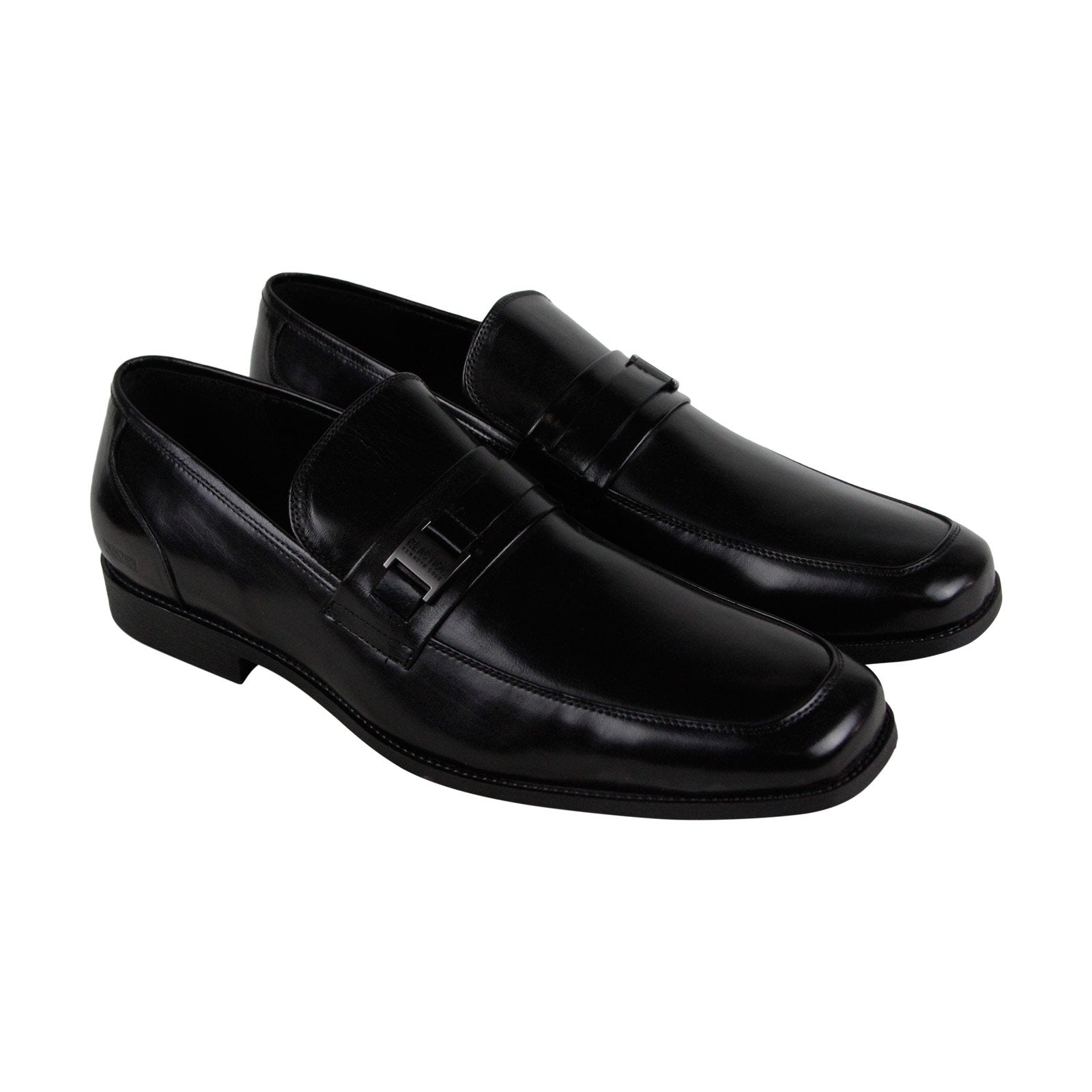 Kenneth Cole Reaction Bottom S Up SMF5BU001 Mens Black Penny Loafers Shoes Online Sale