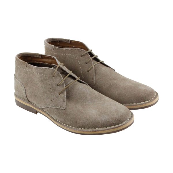 Steve Madden P-Igloo Mens Tan Brown Suede Lace Up Chukkas Boots For Cheap