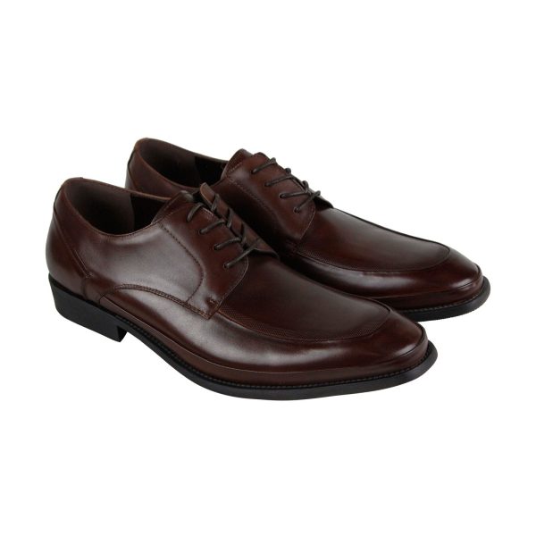 Kenneth Cole Reaction Brick Road SMF6LE005 Mens Brown Plain Toe Oxfords Shoes For Cheap