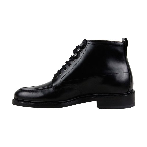 Bostonian Berkshire Moc 26136614 Mens Black Leather Lace Up Dress Boots For Sale - Image 2