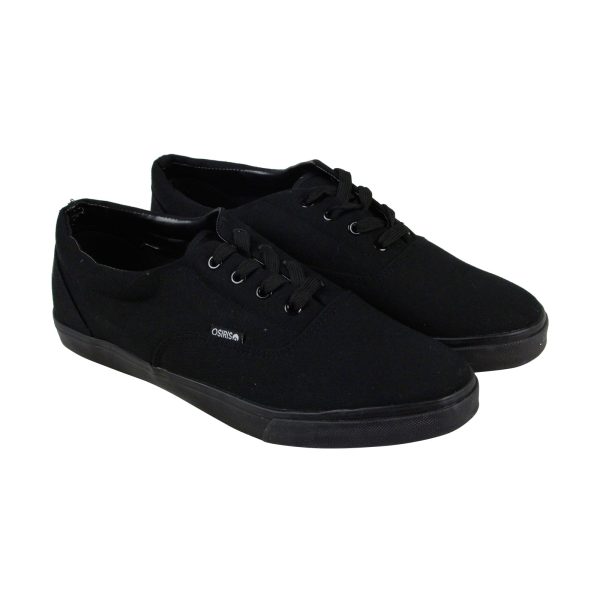 Osiris Sd 1324 1874 Mens Black Canvas Lace Up Skate Sneakers Shoes For Discount