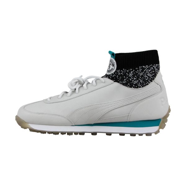 Puma Easy Rider Sock Dp 36454801 Mens White Leather Lifestyle Sneakers Shoes Online Sale - Image 2