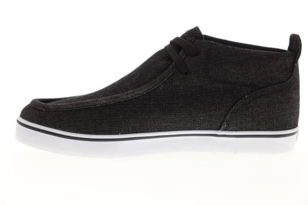 Lugz Strider Denim MSTRIDC-060 Mens Black Canvas Lifestyle Sneakers Shoes Online Sale - Image 5