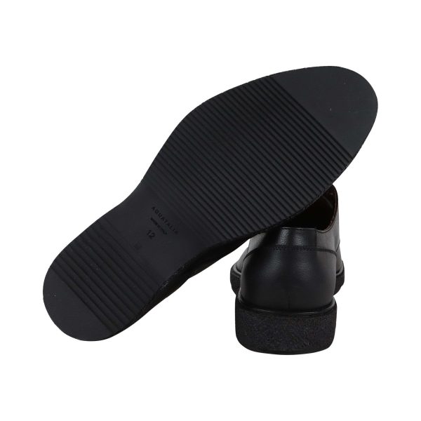 Aquatalia Pierce Calf Mens Black Made In Italy Waterproof Cap Toe Oxfords Shoes Online Sale - Image 3
