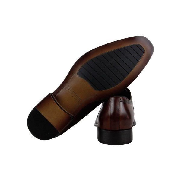 Kenneth Cole Reaction Brendan Lace Up RMH8001LE Mens Red Cap Toe Oxfords Shoes For Sale - Image 3
