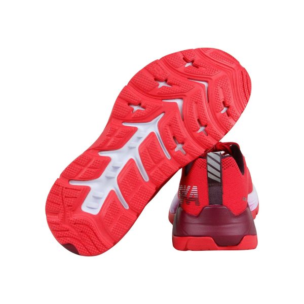 Hoka One One Mach 1019280 Womens Red Canvas Low Top Athletic Running Shoes Cheap - Image 3