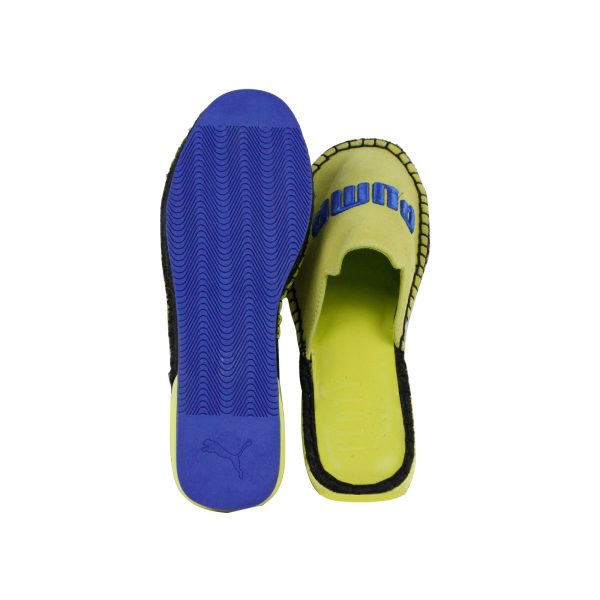 Puma Fenty Espandrille 36768503 Womens Yellow Suede Mule Flats Shoes on Sale - Image 3