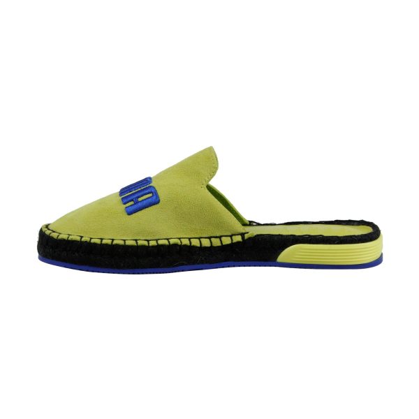 Puma Fenty Espandrille 36768503 Womens Yellow Suede Mule Flats Shoes on Sale - Image 2