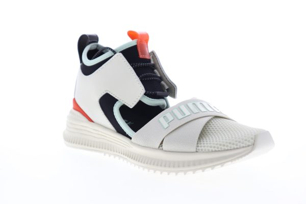 Puma Fenty Avid 36768304 Womens White Mesh Low Top Lace Up Sneakers Shoes Cheap - Image 4