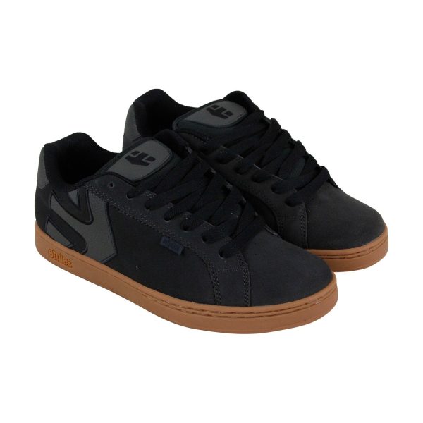 Etnies Fader Mens Black Suede Lace Up Skate Sneakers Shoes Online