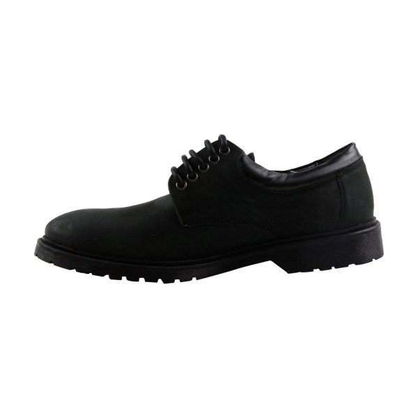 Steve Madden Jiminy Mens Black Nubuck Leather Low Top Plain Toe Oxfords Shoes Online Hot Sale - Image 2