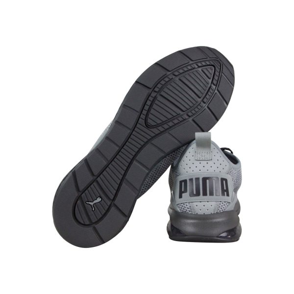 Puma Cell Descend 19167402 Mens Gray Canvas Lace Up Athletic Running Shoes For Cheap - Image 3