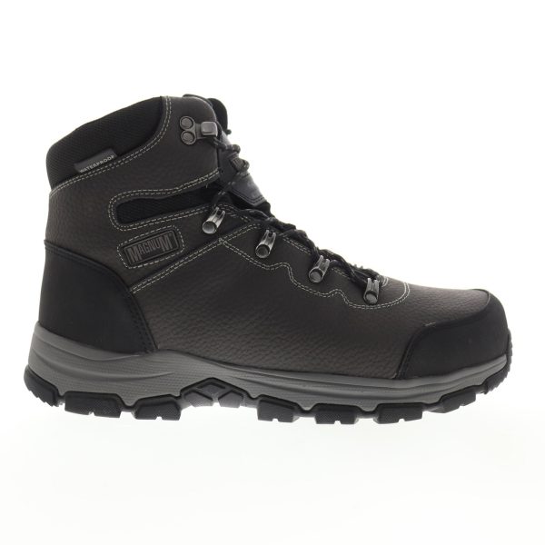 Magnum Austin Mid Steel Toe Waterproof 5550 Mens Gray Leather Lace Up Work Boots Online