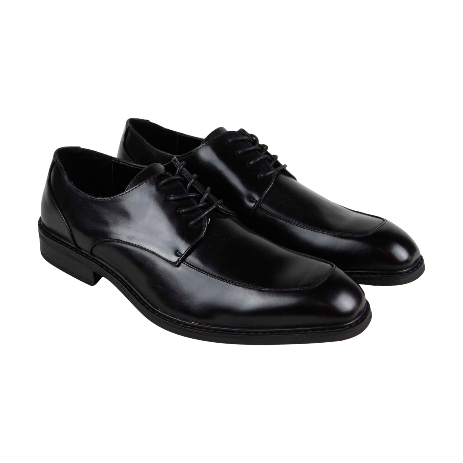 Unlisted by Kenneth Cole Design 30351 Mens Black Leather Plain Toe Oxfords Shoes Cheap
