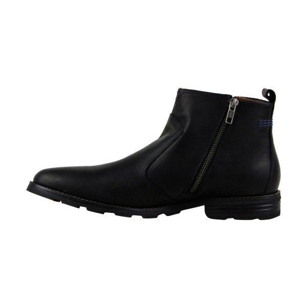Hush Puppies Action Parkview Ice Mens Black Wide 2E Leather Casual Dress Boots Sale - Image 2
