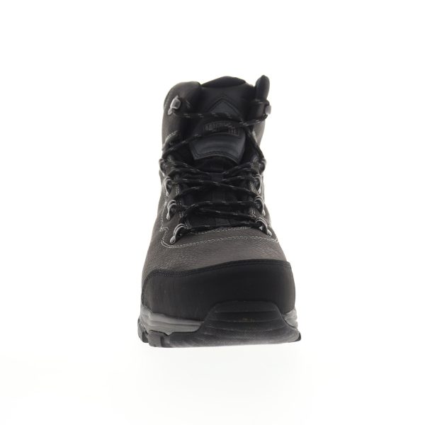 Magnum Austin Mid Steel Toe Waterproof 5550 Mens Gray Leather Lace Up Work Boots Online - Image 3