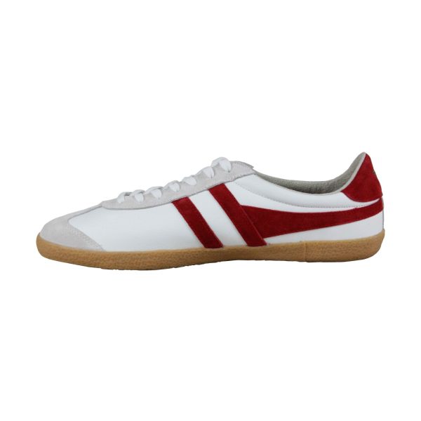 Gola Specialist Leather CMA598 Mens White Lace Up Lifestyle Sneakers Shoes Hot on Sale - Image 2