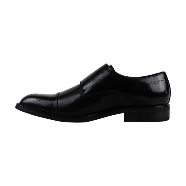 Unlisted by Kenneth Cole Learning Piano Mens Black Monk Strap Oxfords Shoes Online - Image 2