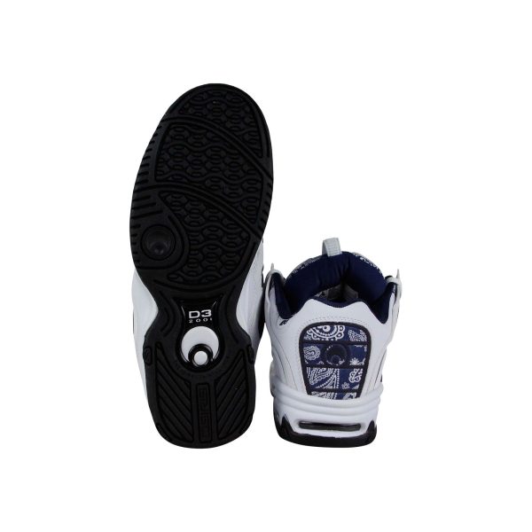 Osiris The D3 2001 1141 2681 Mens White Mesh Low Top Skate Sneakers Shoes For Discount - Image 3