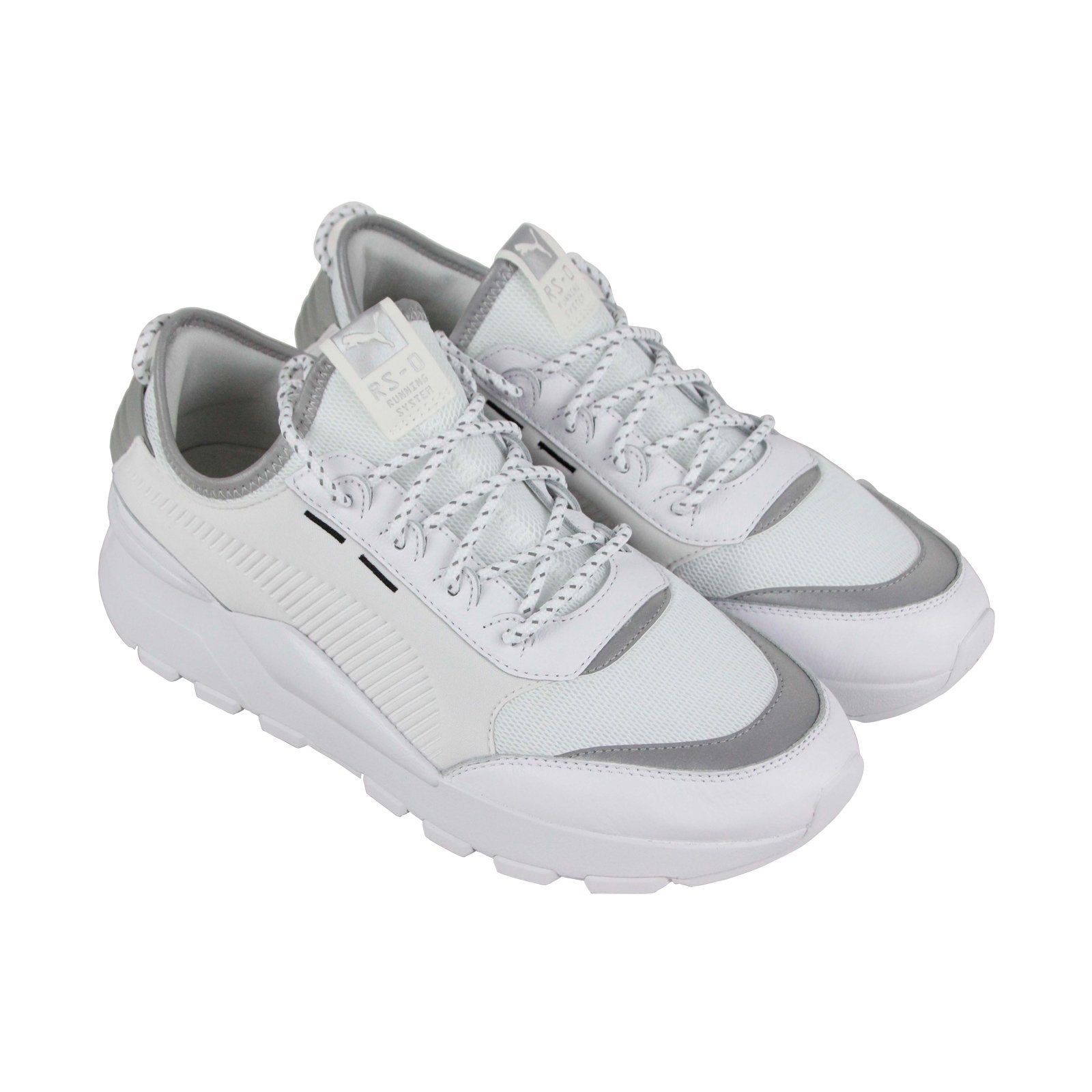 Puma RS-0 Optic Pop 36768001 Mens White Mesh Lace Up Lifestyle Sneakers Shoes Discount