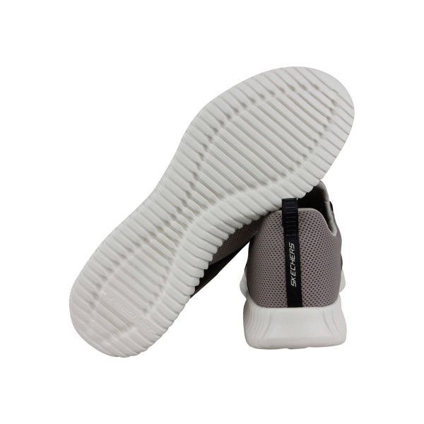 Skechers Elite Flex Dition 52872 Mens Gray Mesh Slip On Lifestyle Sneakers Shoes Supply - Image 3