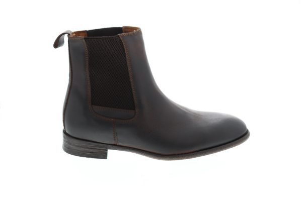 Robert Wayne Oregon RWF1264M Mens Brown Leather Slip On Chelsea Boots Online