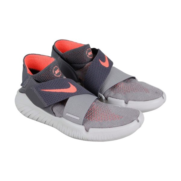 Nike Free Rn Motion Fk 2018 Womens Gray Canvas Low Top Athletic Running Shoes on Sale