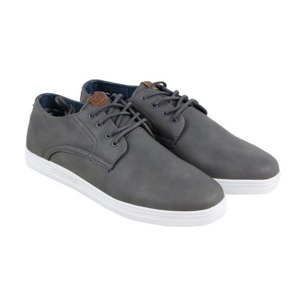 Ben Sherman Preston BN7F00011 Mens Gray Canvas Lace Up Lifestyle Sneakers Shoes Online now