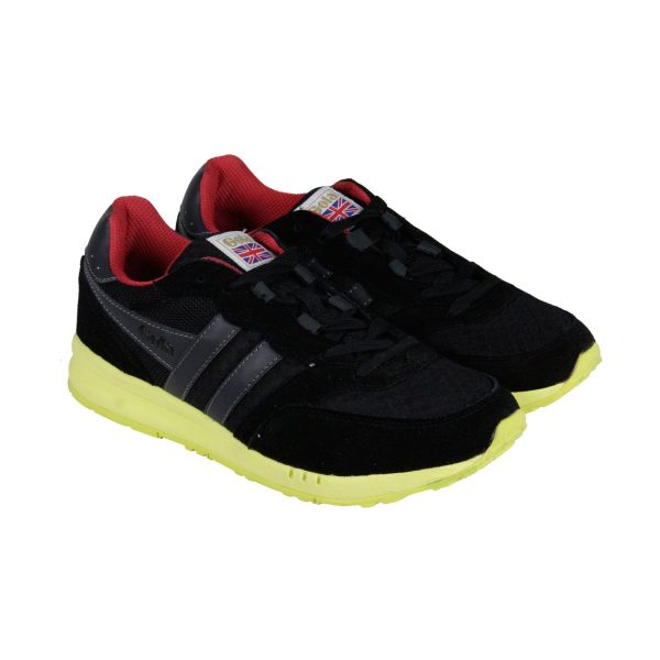 Gola Samurai CMA078 Mens Black Mesh Lace Up Lifestyle Sneakers Shoes Online Hot Sale