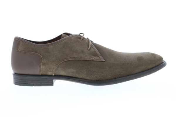 Robert Wayne TF Giona RWF1287M Mens Brown Suede Low Top Plain Toe Oxfords Shoes Supply