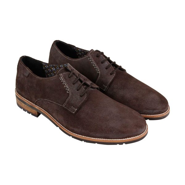 Ben Sherman Northern Wingtip BNM00166 Mens Brown Suede Plain Toe Oxfords Shoes Discount