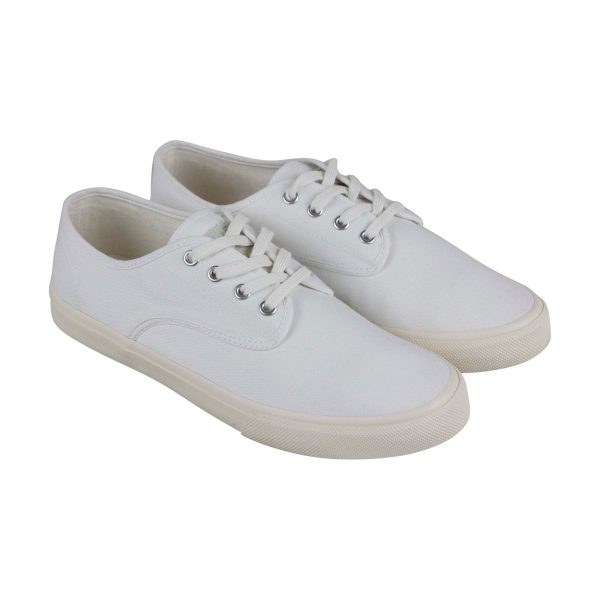 Gola Breaker CMA137 Mens White Canvas Lace Up Lifestyle Sneakers Shoes Hot on Sale