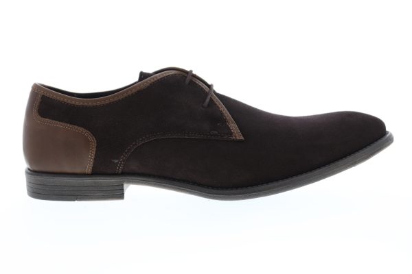 Robert Wayne TF Giona RWF1285M Mens Brown Suede Low Top Plain Toe Oxfords Shoes Online now