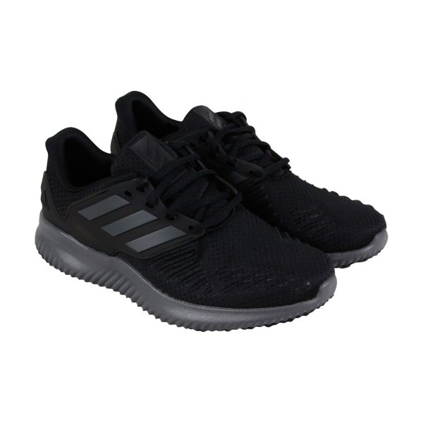 Adidas Alphabounce Rc AQ0551 Mens Black Canvas Lace Up Athletic Running Shoes Fashion