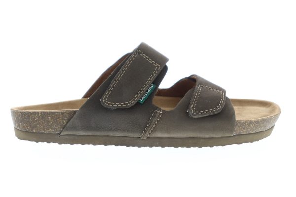 Eastland Caleb 7001-29 Mens Green Suede Adjustable Strap Slides Sandals Shoes Fashion