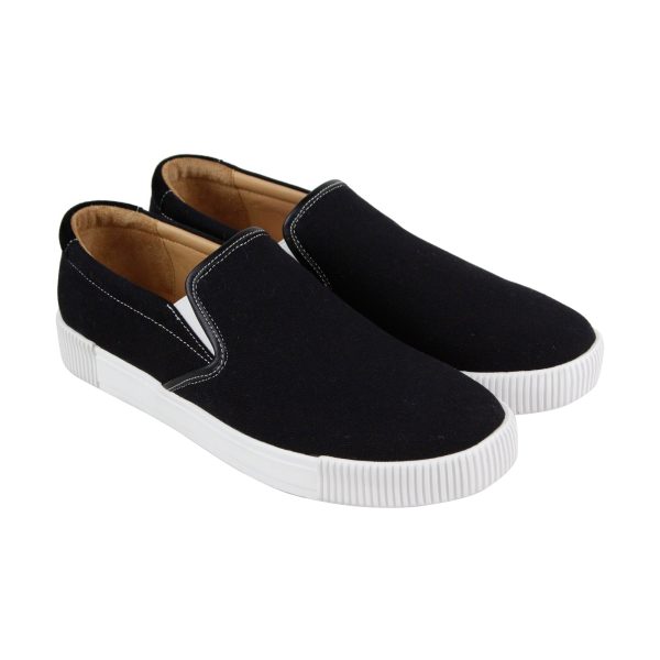 Michael Bastian Lyons MB1S00074 Mens Black Canvas Lifestyle Sneakers Shoes Online now