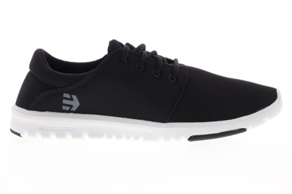 Etnies Pioneer Mens Black Canvas Low Top Lace Up Skate Sneakers Shoes Supply