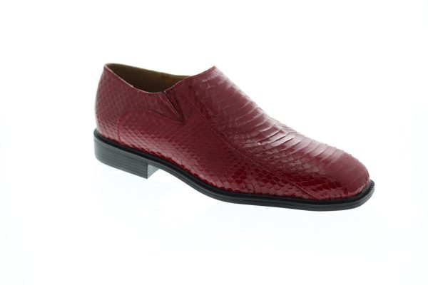 Giorgio Brutini Felix 155210 Mens Red Leather Low Top Casual Loafers Shoes Discount - Image 2