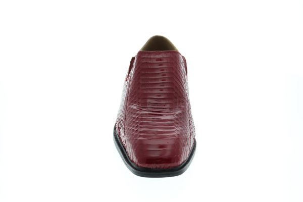 Giorgio Brutini Felix 155210 Mens Red Leather Low Top Casual Loafers Shoes Discount - Image 3
