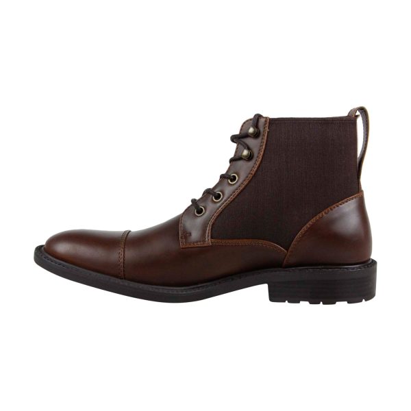 Unlisted by Kenneth Cole Roll Boot B Mens Brown Leather Casual Dress Boots Hot on Sale - Image 2