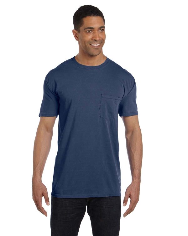 Comfort Colors Garment-Dyed Pocket T-Shirt | China Blue on Sale