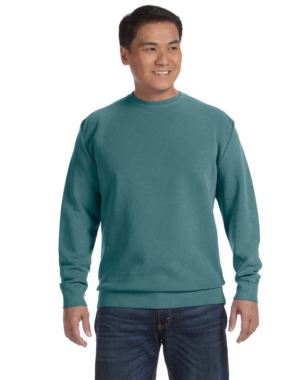 Comfort Colors Garment-Dyed Crewneck Sweatshirt | Blue Spruce Sale