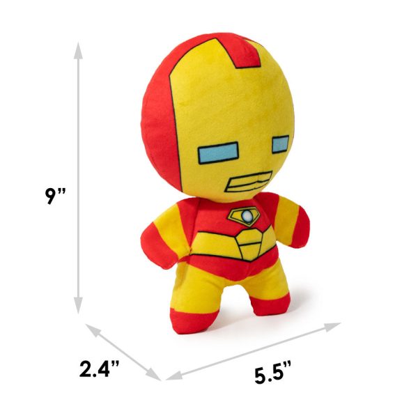 Dog Toy Squeaky Plush - Kawaii Iron Man Standing Pose Sale - Image 5